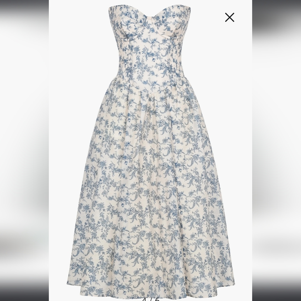 House of CB Bennett Corset Strapless Fit & Flare Cocktail Dress